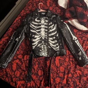 Killstar Skeleton Motorcycle Jacket RARE